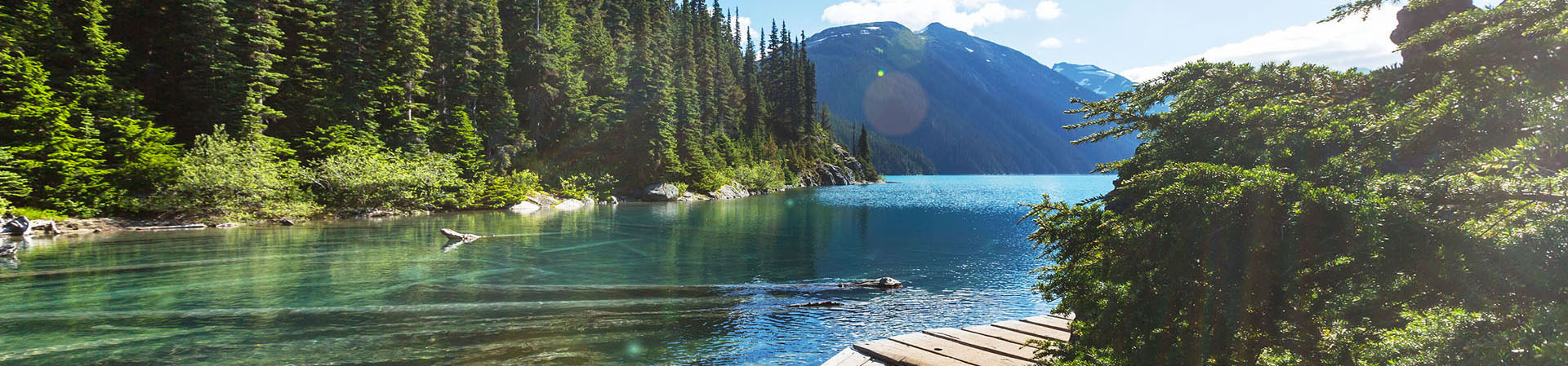 Picturesque Garibaldi Lake near Whistler, BC, Canada.